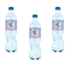 Afbeelding in Gallery-weergave laden, Gepersonaliseerde Frozen waterfles labels en stickers