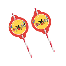 Afbeelding in Gallery-weergave laden, Gepersonaliseerde Bing Bunny rietjes