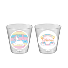 Afbeelding in Gallery-weergave laden, Gepersonaliseerde transparante Unicorn bekers