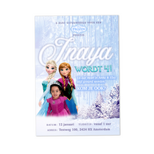 Afbeelding in Gallery-weergave laden, Gepersonaliseerde Frozen uitnodiging (digitaal)