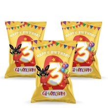 Afbeelding in Gallery-weergave laden, Gepersonaliseerde Bing Bunny chips zakjes