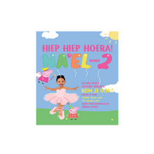 Afbeelding in Gallery-weergave laden, Gepersonaliseerde Peppa Pig uitnodiging (digitaal)