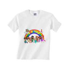 Afbeelding in Gallery-weergave laden, Gepersonaliseerde CoComelon T-shirts