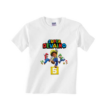 Afbeelding in Gallery-weergave laden, Gepersonaliseerde Super Mario Bros T-shirts