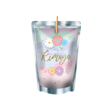 Afbeelding in Gallery-weergave laden, Gepersonaliseerde Bloemen Pastel Capri-Sun labels en stickers