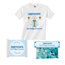 Afbeelding in Gallery-weergave laden, 1ste Heilige Communie Feestpakket (Blauw & Goud)