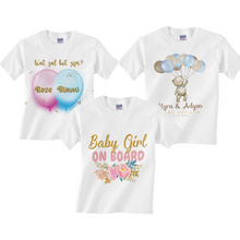 Afbeelding in Gallery-weergave laden, Gepersonaliseerde T-shirts (Baby/Reveal)