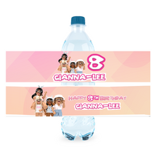 Afbeelding in Gallery-weergave laden, Gepersonaliseerde Roblox Meisjes waterfles labels en stickers