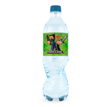 Afbeelding in Gallery-weergave laden, Gepersonaliseerde Minecraft waterfles labels en stickers