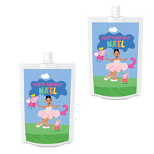 Afbeelding in Gallery-weergave laden, Gepersonaliseerde Peppa Pig Drinkzakjes