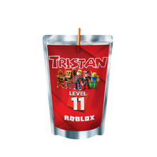 Afbeelding in Gallery-weergave laden, Gepersonaliseerde Roblox Capri-Sun labels en stickers