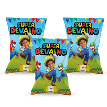 Afbeelding in Gallery-weergave laden, Gepersonaliseerde Super Mario Bros popcorn uitdeelzakjes