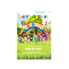 Afbeelding in Gallery-weergave laden, Gepersonaliseerde CoComelon uitnodiging (digitaal)