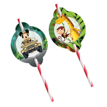 Afbeelding in Gallery-weergave laden, Gepersonaliseerde Mickey Safari rietjes