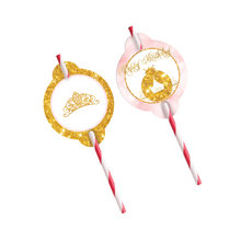 Afbeelding in Gallery-weergave laden, Gepersonaliseerde Prinses rietjes