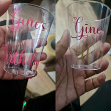 Afbeelding in Gallery-weergave laden, Gepersonaliseerde transparante bekers (volwassen feest)