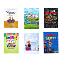 Afbeelding in Gallery-weergave laden, Digitale uitnodigingen op thema