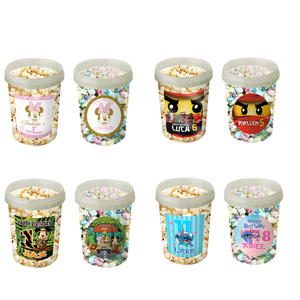 Gepersonaliseerde popcorn emmers