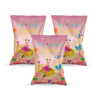 Gepersonaliseerde Vlinders popcorn uitdeelzakjes
