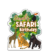 Afbeelding in Gallery-weergave laden, Gepersonaliseerde Safari Wild centerpiece (tafel decoratie)
