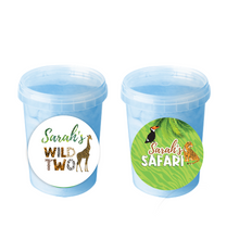 Afbeelding in Gallery-weergave laden, Gepersonaliseerde Safari Wild suikerspin emmers
