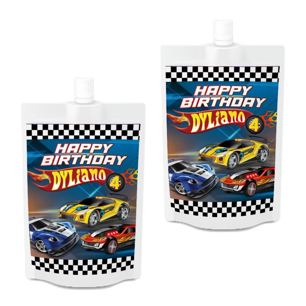 Gepersonaliseerde Hotwheels Drinkzakjes