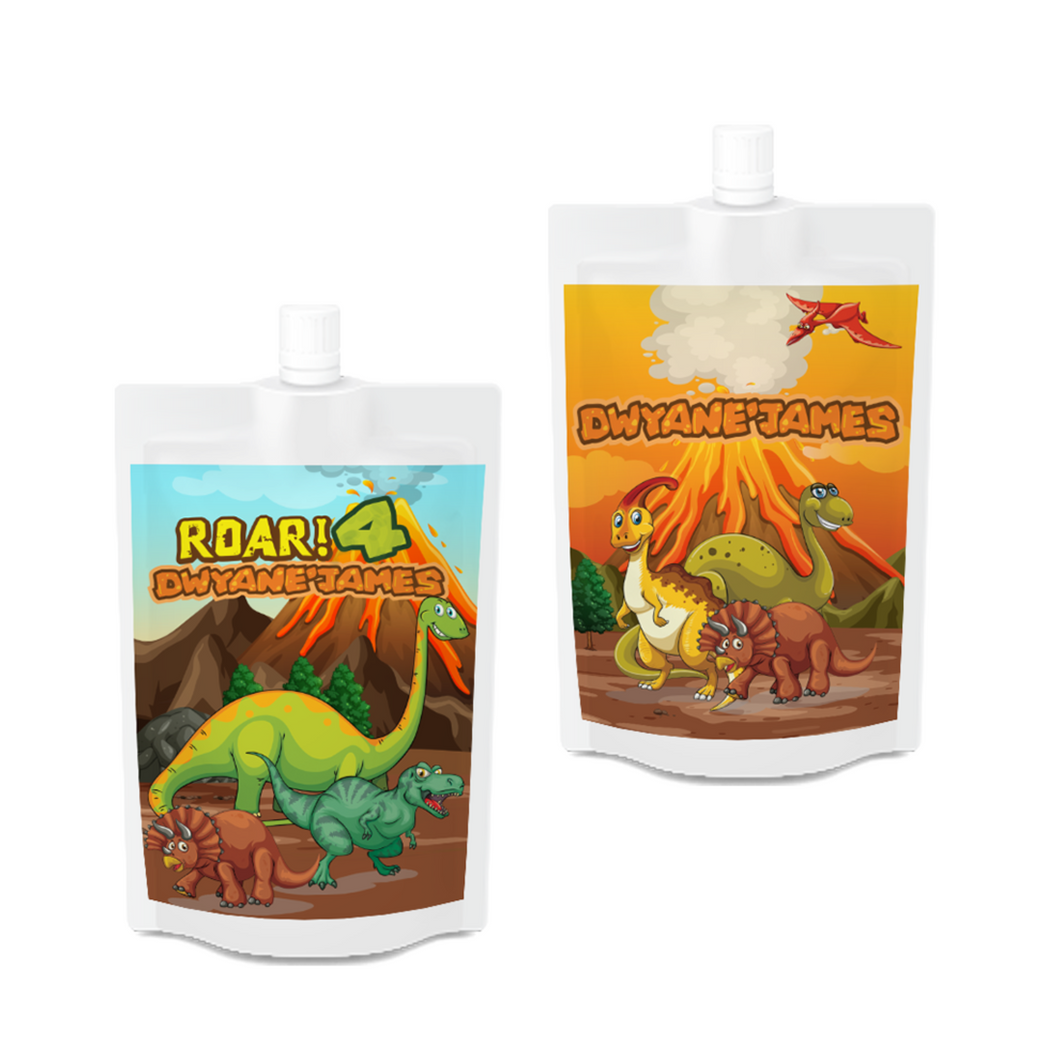 Gepersonaliseerde Dino Drinkzakjes