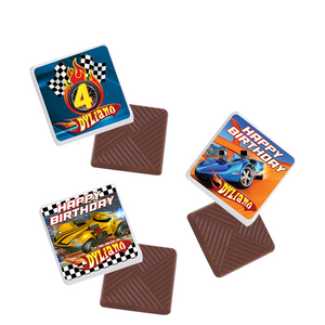 Gepersonaliseerde Hotwheels napolitaanse chocolaatjes