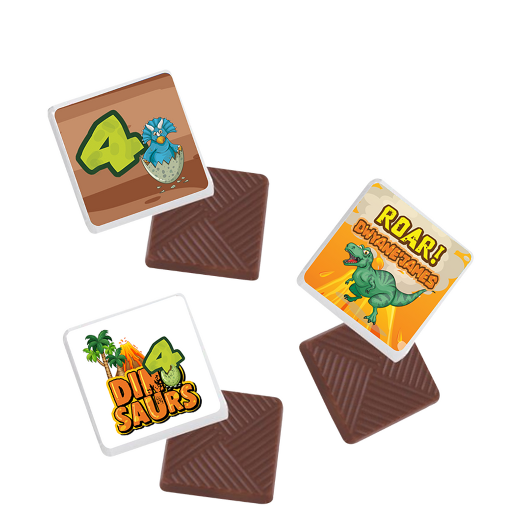 Gepersonaliseerde Dino napolitaanse chocolaatjes