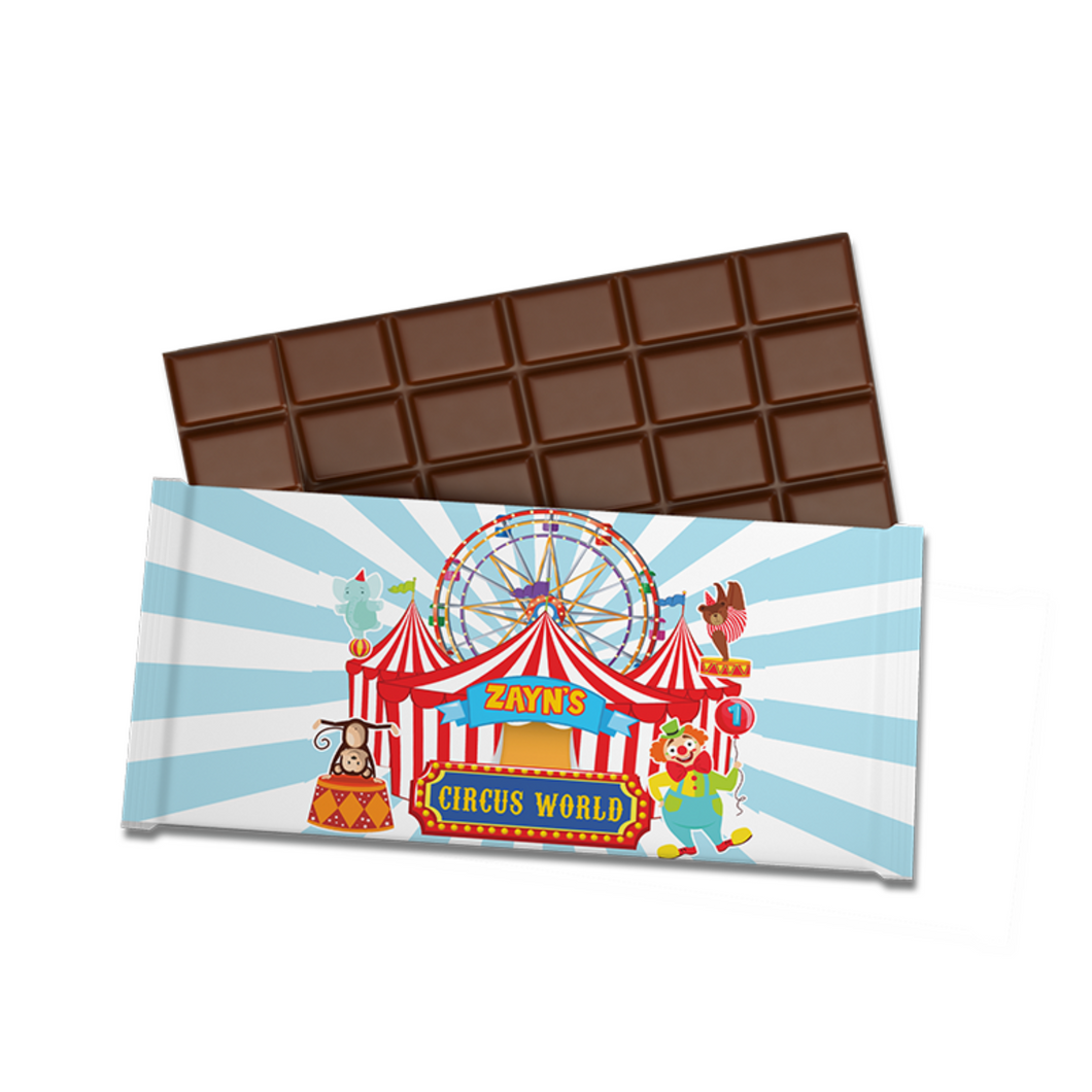 Gepersonaliseerde Circus chocoladereep