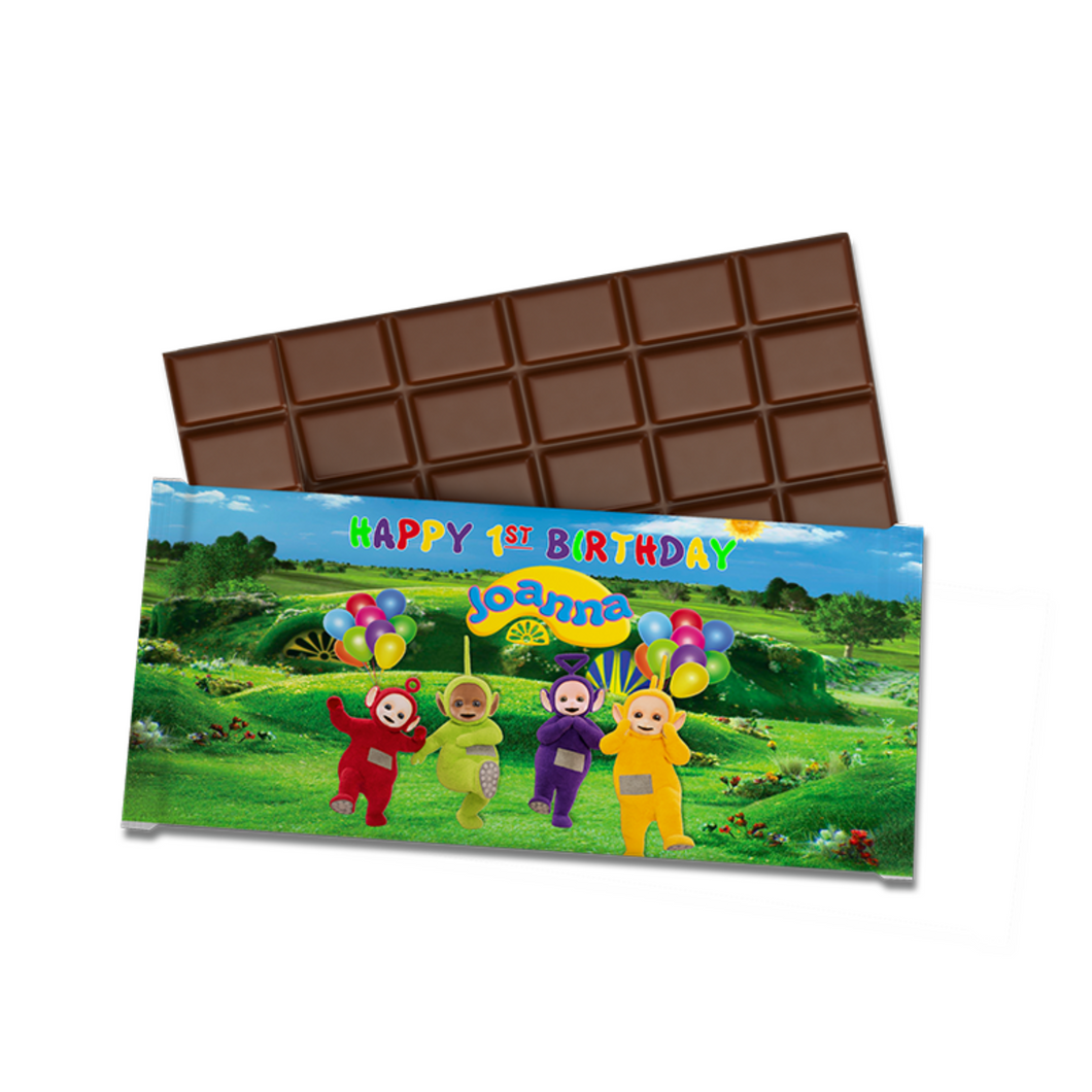 Gepersonaliseerde Teletubbies chocoladereep