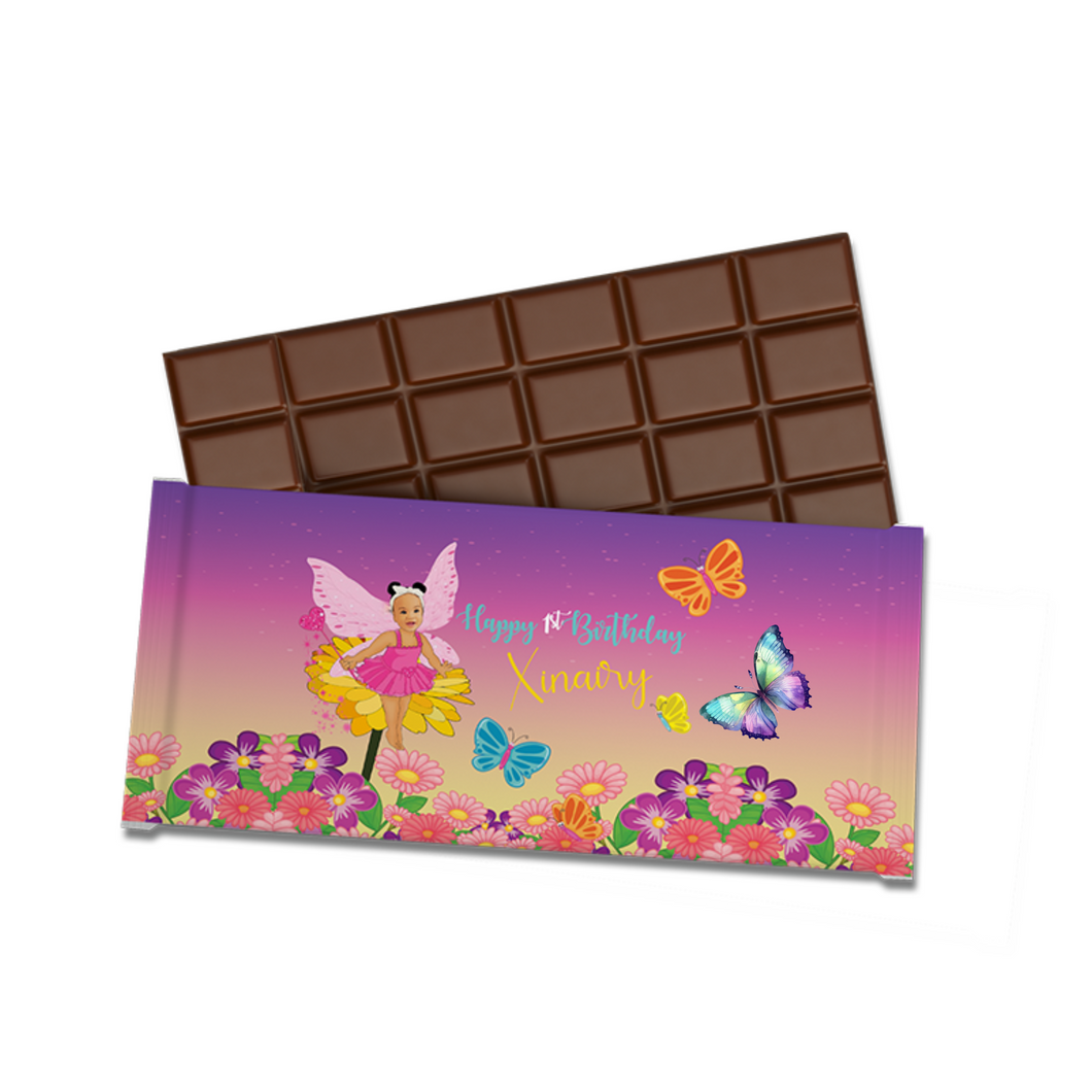 Gepersonaliseerde Vlinders chocoladereep