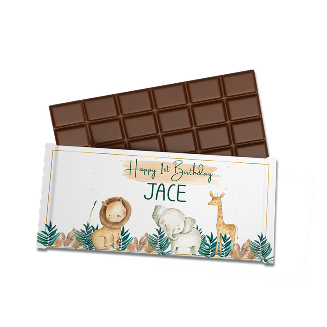 Gepersonaliseerde Safari chocoladereep
