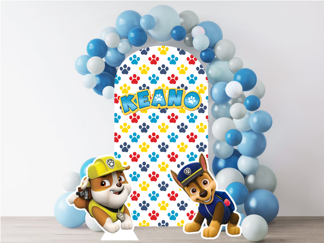 Paw Patrol Chase & Rubble Decoratie Cutout Set