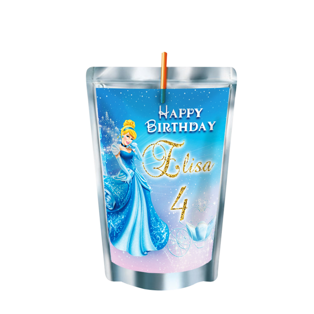Gepersonaliseerde Assepoester Capri-Sun labels en stickers