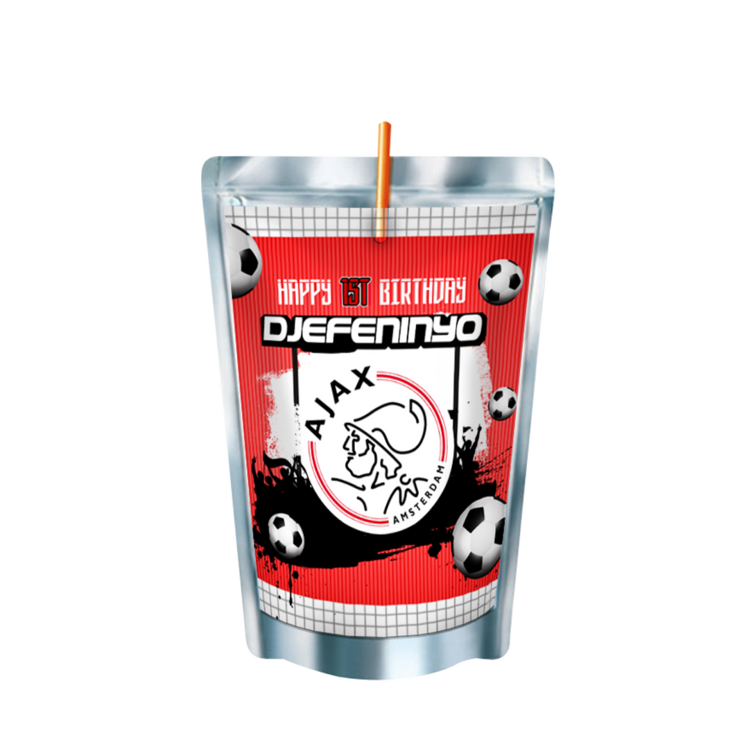 Gepersonaliseerde Ajax Capri-Sun labels en stickers