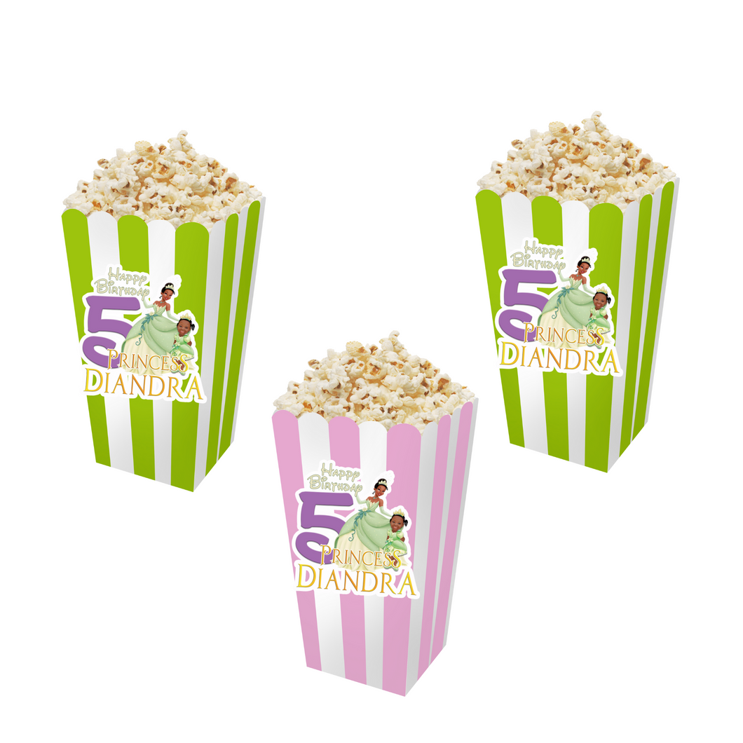 Gepersonaliseerde Prinses Tiana 3D popcorn bakjes