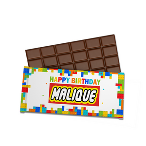 Gepersonaliseerde Lego chocoladereep