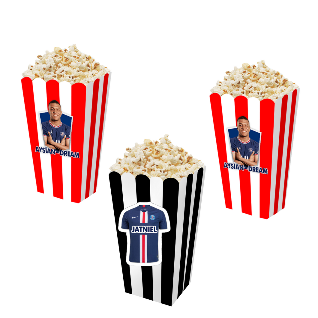 Gepersonaliseerde PSG 3D popcorn bakjes