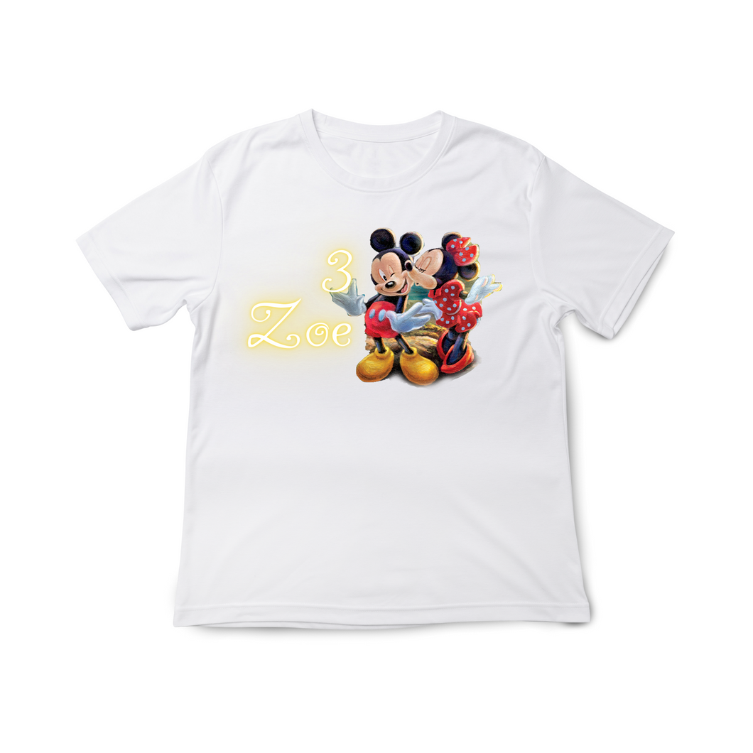 Gepersonaliseerde Mickey & Minnie Mouse T-shirts