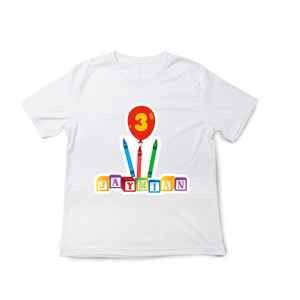 Gepersonaliseerde ABC 123 T-shirts