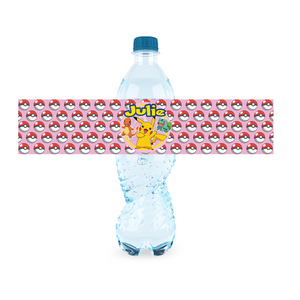 Gepersonaliseerde Pokémon (Meisjes) waterfles labels en stickers