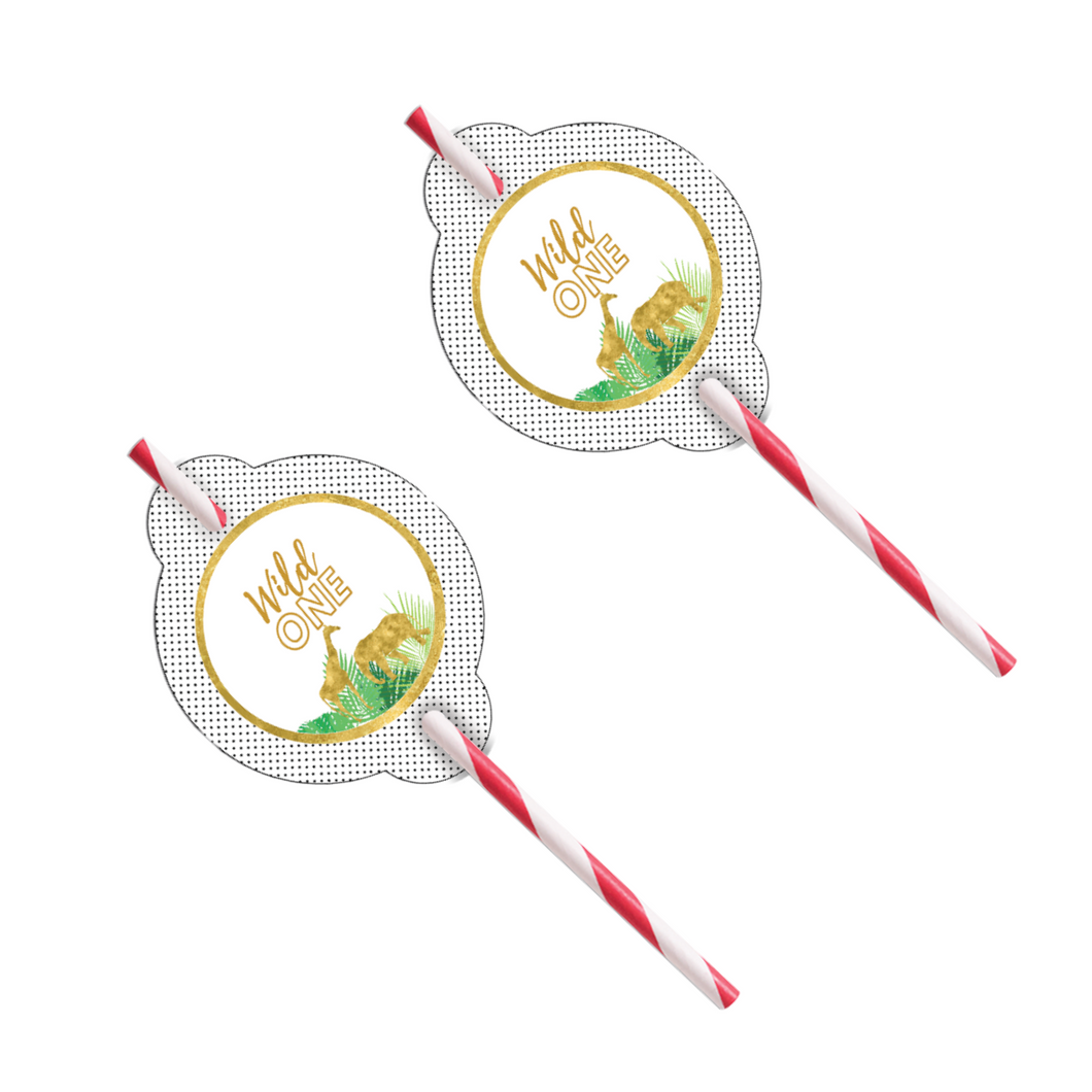 Gepersonaliseerde Nala (Safari-editie) rietjes