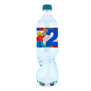 Gepersonaliseerde Lego waterfles labels en stickers