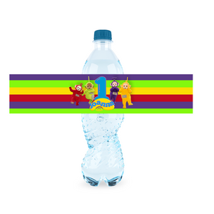 Gepersonaliseerde Teletubbies waterfles labels en stickers