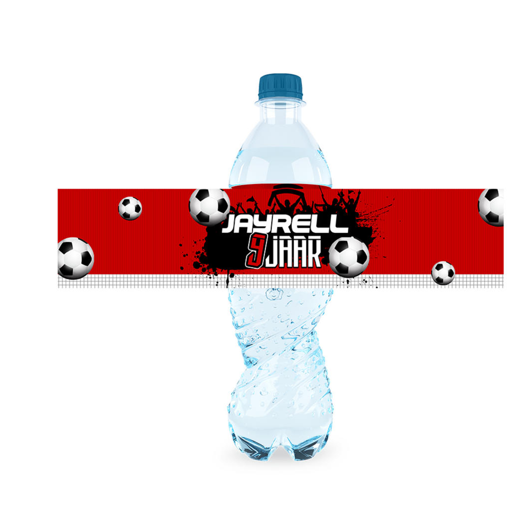 Gepersonaliseerde Ajax waterfles labels en stickers