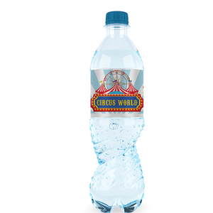 Gepersonaliseerde Circus waterfles labels en stickers