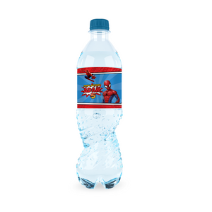 Gepersonaliseerde Spider-Man waterfles labels en stickers