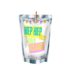 Gepersonaliseerde Neon Geslaagd Capri-Sun labels en stickers
