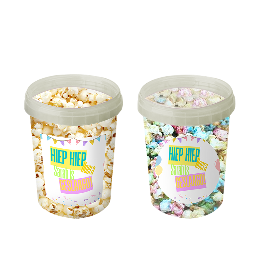 Gepersonaliseerde Neon Geslaagd Popcorn Emmers